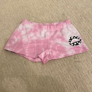 Pink tie dye Firehouse shorts